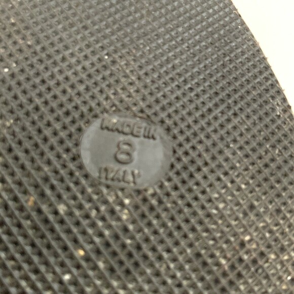 Donald J. Pliner Italian Suede Studded Square Peep-toe Western Clog 8 - Picture 6 of 13